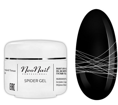 slay Gel SPIDER NEONAIL żel pajęczyna GUMA BIAŁY