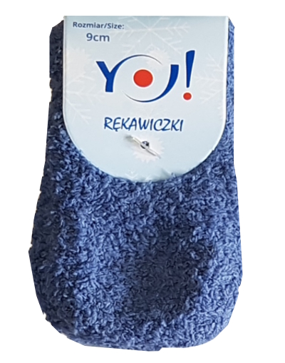 YO! F18 rękawiczki FROTTE łapki ZIMOWE 9 cm 56-68
