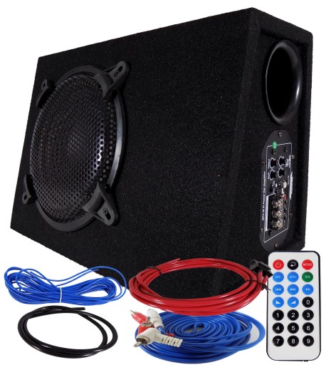 SKRZYNIA TUBA BASOWA SUBWOOFER WZMACNIACZ + GRATIS