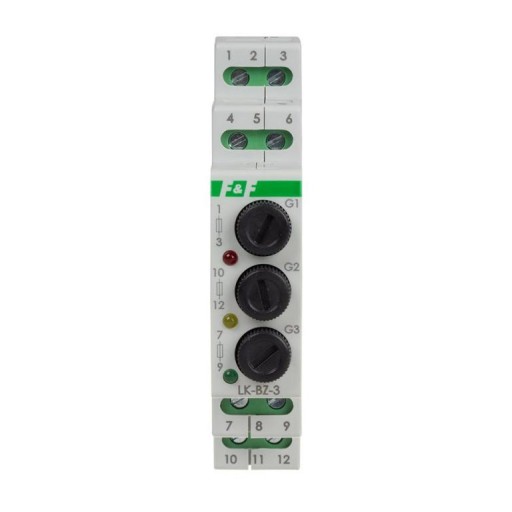F&F LAMPKA KONTROLNA+GNIAZDO BEZPIECZNIKOWE 3F