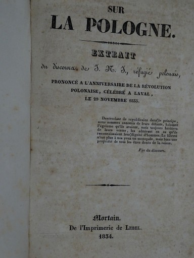Voltaire complice et Conseiller Partage La Pologne Janowski Jan Nepomucen