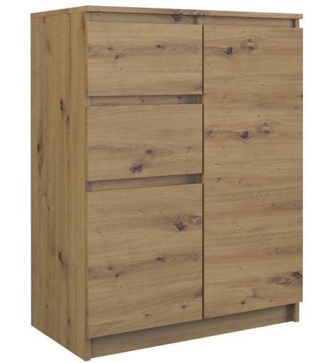 KOMODA SZAFKA 97CM DRZWI SZUFLADY 2D2S DĄB ARTISAN