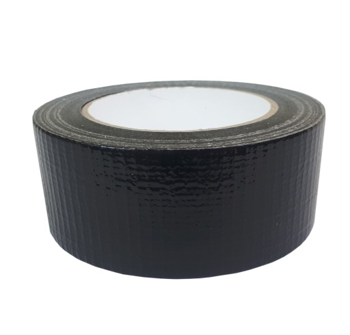 48mm/50y MOCNA klejąca TAŚMA DUCT MONTAŻOWA CZARNA