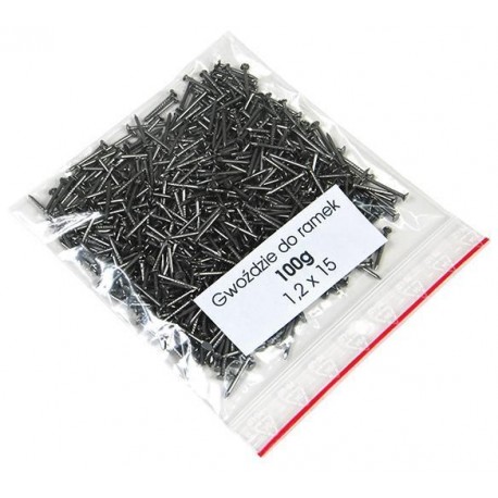 GWOŹDZIE 1,2x15 100 GRAM do zbijania RAMEK gwoździki 1,2x15 100G