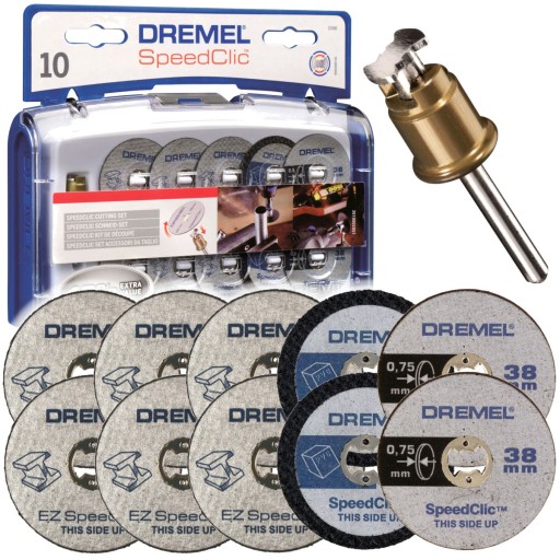 ZESTAW 10 TARCZ SPEEDCLIC SC690 DREMEL + TRZPIEŃ