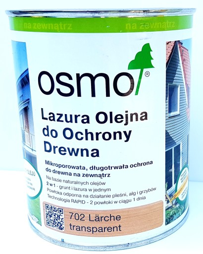 Osmo 702 Lazura do Tarasów 0,75l Modrzew