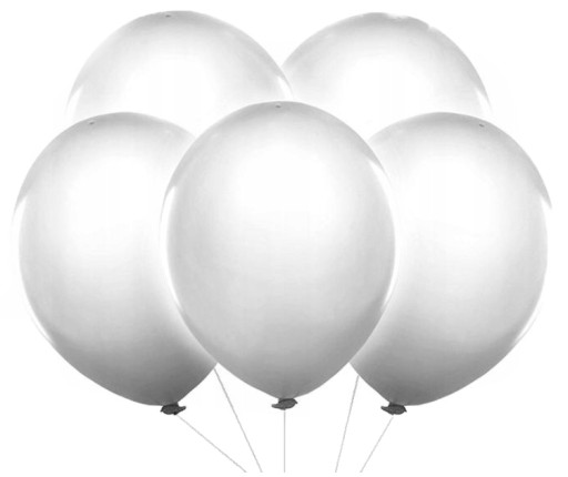 BALONY ŚWIECĄCE LED PODŚWIETLANE 5SZT BIAŁE ślub