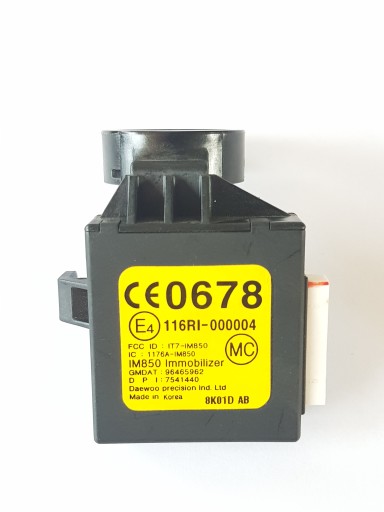 IMMOBILIZER CEWKA CHEVROLET AVEO KALOS SPARK ORGI.