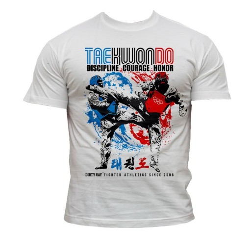 Dirty Ray koszulka T-Shirt TAEKWONDO DT16XL