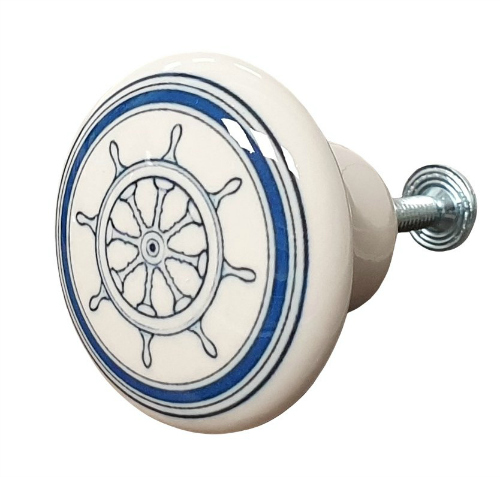 Gałka do mebli żeglarska KOŁO STEROWE sailor nr 13