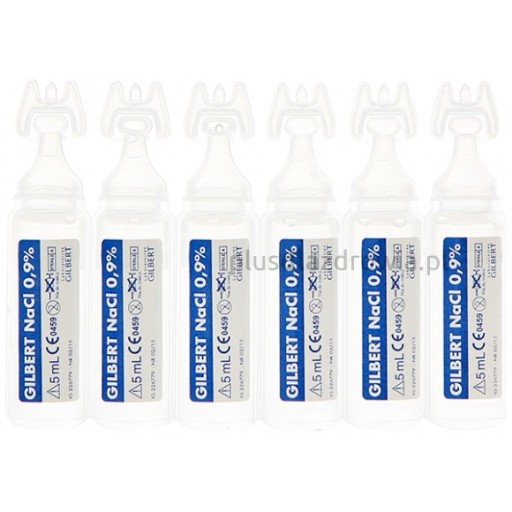 GILBERT Sól fizjologiczna 0,9% NaCl 5x 5ml ampułki