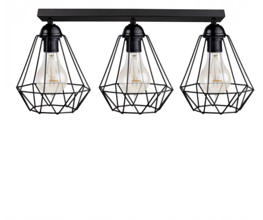 LAMPA WISZĄCA SUFITOWA ŻYRANDOL PLAFON EDISON LED