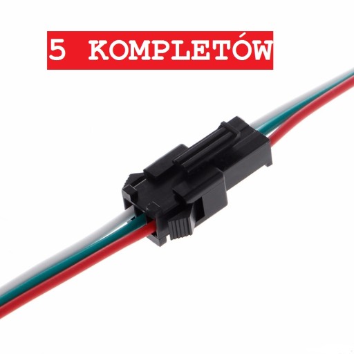 3PIN JST WTYCZKA ZŁĄCZE LED RGB WS2812B-5KPL
