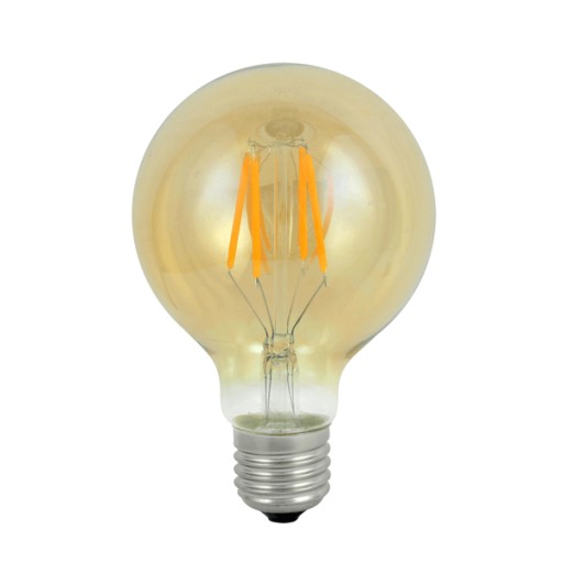 ŻARÓWKA LED 4W VINTAGE AMBER G80 2000K