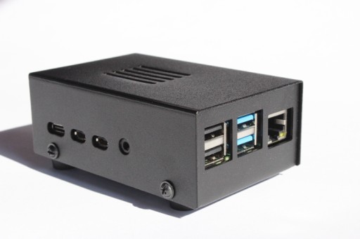 Metalowa Obudowa do Raspberry Pi 4 czarna