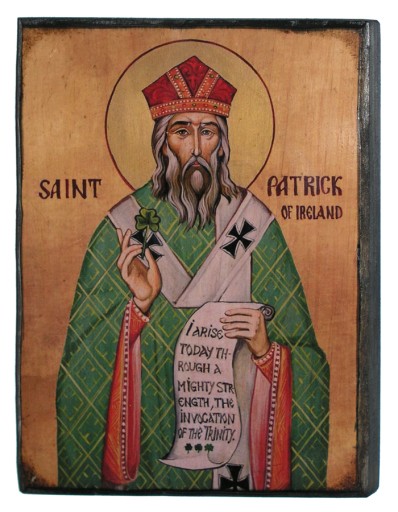 IKONA - ŚWIĘTY PATRYK -CHRZEST PATRON*