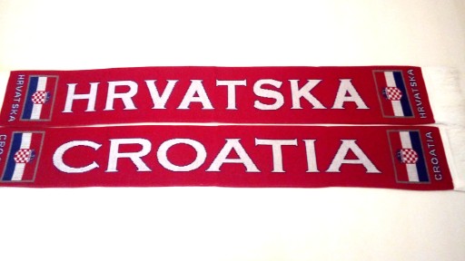 SZAL KIBICA DZIANY--CHORWACJA- - DWUSTRONNY.