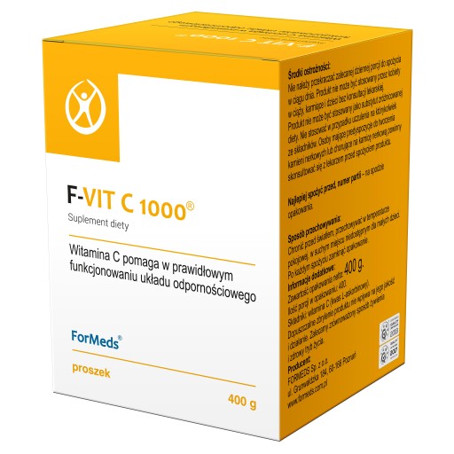 ForMeds WITAMINA C kwas L-askorbinowy JAKOŚĆ! 400g