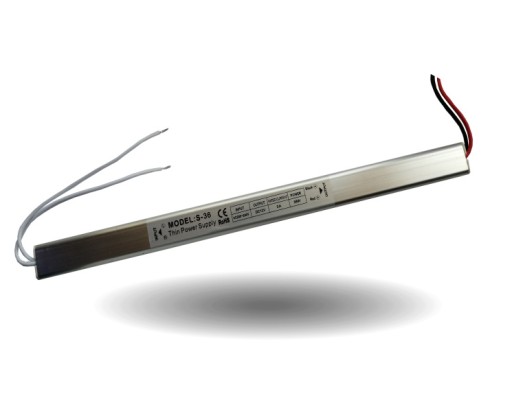 ZASILACZ SUPER SLIM 12V 36W 3A IP20 DO TAŚM LED STABILIZACJA NAPIĘCIOWA