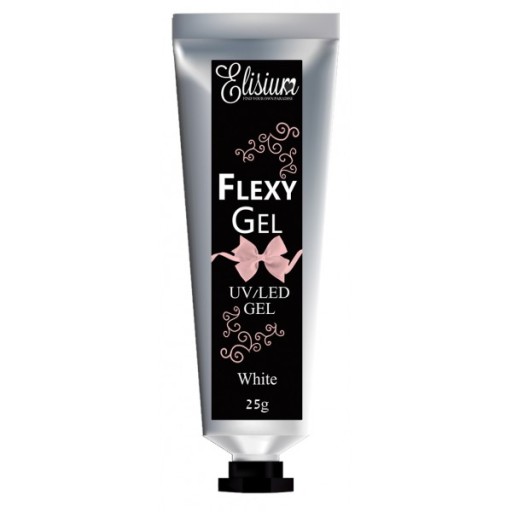 ELISIUM FLEXY GEL ŻEL DO PAZNOKCI UV LED WHITE 25g