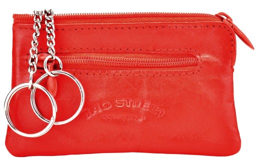 G3-202 CZERWONY FUTERAŁ ORGANIZER ETUI Z KÓŁKAMI DO KLUCZY i PILOTA PITEREK