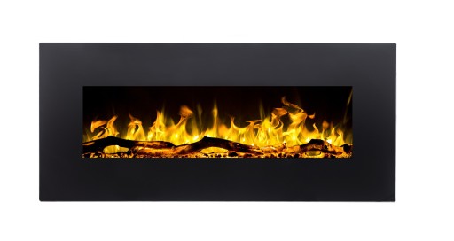 Kominek elektryczny LED ścienny, ALBION 42 szer.110 cm Z GRZANIEM, Aflamo