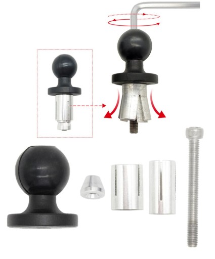 FreedConn BM2R MOCOWANIE GŁÓWKI RAMY CLIP-ON RAM