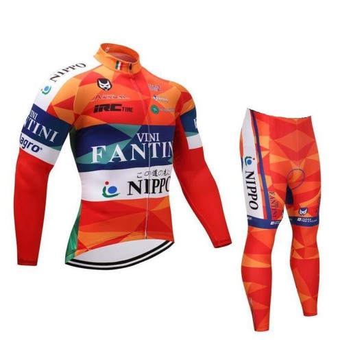 Strój kolarski rowerowy jesień-zima polar