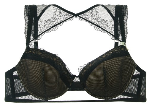 INTIMISSIMI biustonosz czarny beż 80C SOFIA