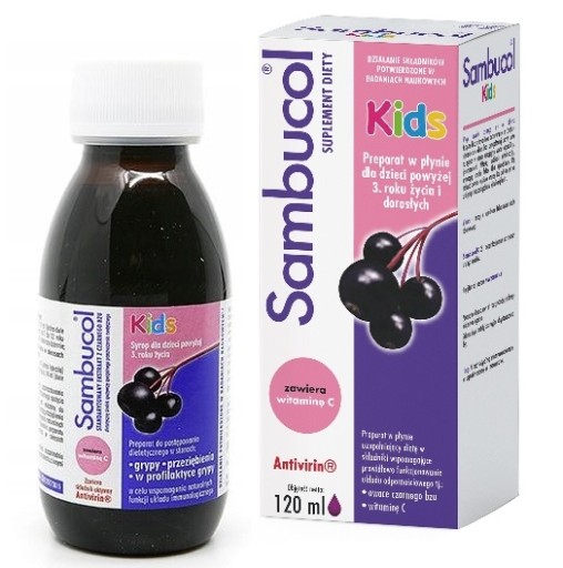 Sambucol Kids Płyn 120 ml ODPORNOŚĆ DZIECKA