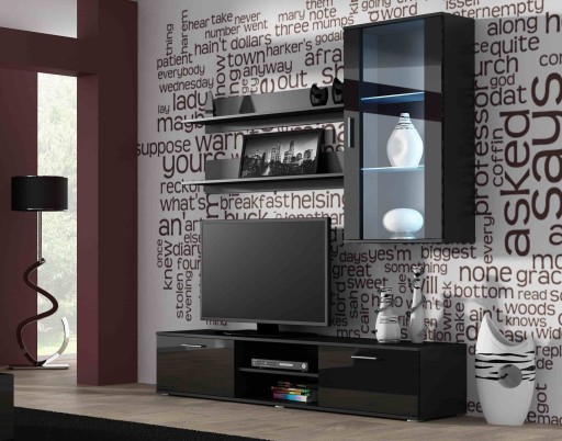 Zestaw SOHO 5-fronty wysoki połysk LED- CAMA MEBLE