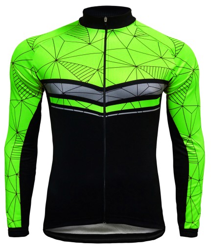 Bluza Rowerowa Ocieplana FLUO Roz -M VIKASPORT