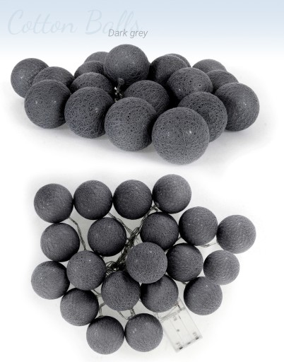 COTTON BALLS ŚWIECĄCE 20 KULE LED KOLORY F2