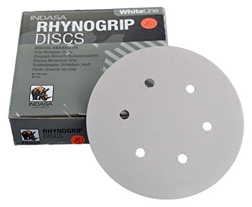 INDASA DYSK NA RZEP KRĄŻEK BIAŁY 6H 150mm P320