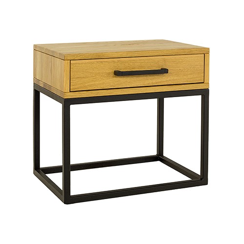 Szafka nocna SN 370 metal loft dębowa