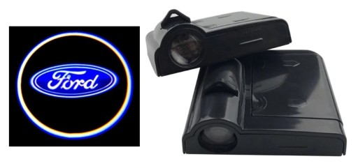 2xLED LOGO PROJEKTOR HD 3D BEZPRZEWODOWY NA BATERIE WSZYSTKIE MODELE FORD