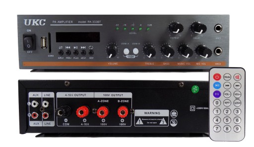 WZMACNIACZ STREFOWY 110V RADIOWĘZEŁ BLUETOOTH