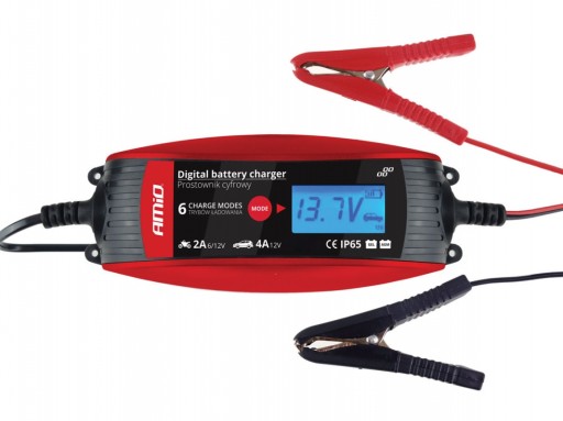 GRATISY# Prostownik cyfrowy impulsowy 6V/12V 2A/4A AMiO