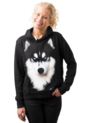 BLUZA HOODIE DAMSKA PIES HUSKY POLSKA JAKOŚĆ XL