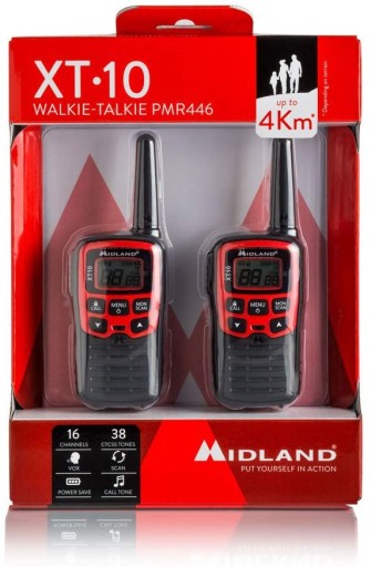 Krótkofalówki PMR MIDLAND XT10 walkie takie