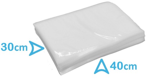 Worki 30x40 do pakowania próżniowego vacuum spożywcze gładkie PA/PE 100 szt