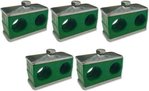 5x OBEJMA PODWÓJNA 20mm MOCOWANIE PRZEWODÓW HYDR.