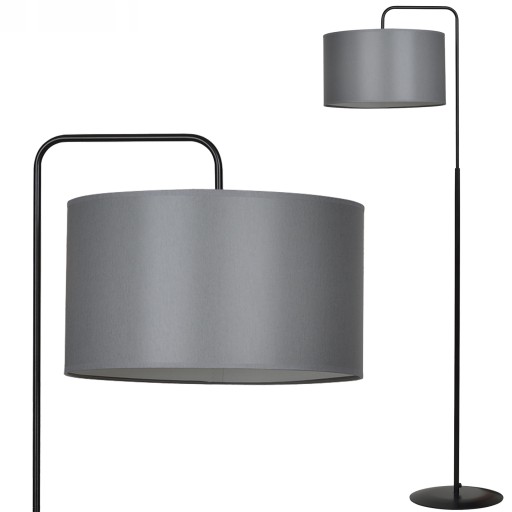 NOWOCZESNA LAMPA STOJĄCA PODŁOGOWA ABAŻUR TRAPO