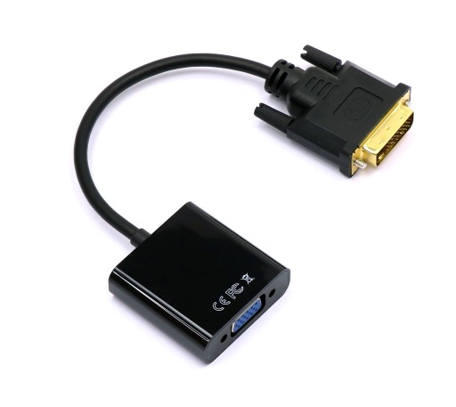 Kabel Adapter Konwerter DVI D do VGA 24+1 25 PIN