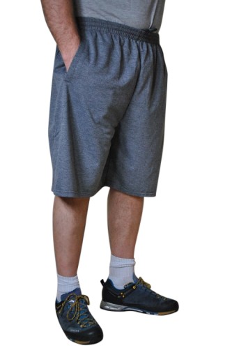 DUŻE SPODENKI 3/4 POPIEL pas 145cm 7XL