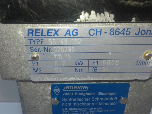 PRZEKŁADNIA RELEX AG CH-8545