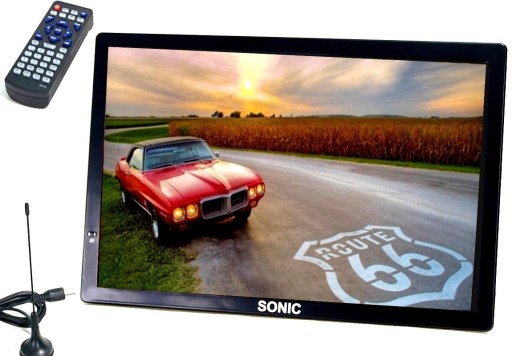 TELEWIZOR d SAMOCHOD DOM 12V 24V TIR 14' DVBT2 USB