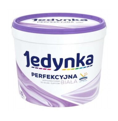 FARBA JEDYNKA LATEKSOWA FARBA DO WNĘTRZ BIAŁA 10L