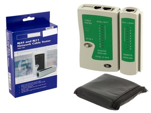 TESTER DO KABLI INTERNETOWYCH MIERNIK RJ45/RJ11