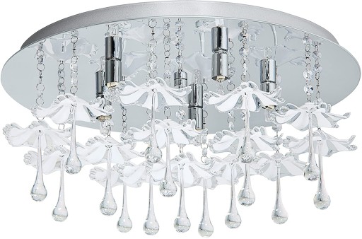 LAMPA OPRAWA SUFITOWA PLAFON GLAMOUR 50cm CHROM